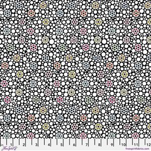 Cori Dantini Magic Makers Collection Bobbin Along White Fabric 0.5m