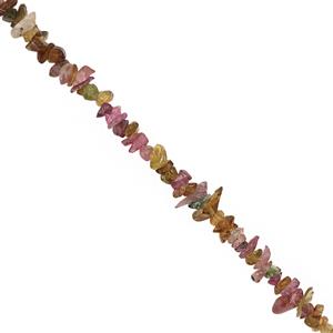 240cts Multi-Colour Tourmaline Nugget Approx 2x1 to 8x2mm, 100 inch Strand