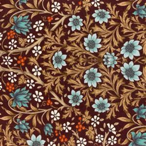 William Morris Floral Autumn Fabric 0.5m