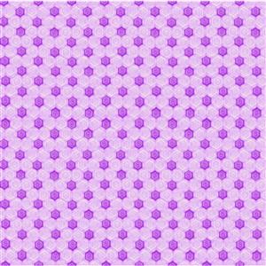 Henry Glass Nana Mae Geometric Purple Fabric Bolt 4.56m