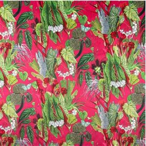 Exotic Cerise Velvet Fabric 0.5m