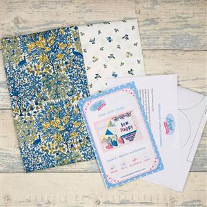 Living in Loveliness Sewn with Scraps Issue 5 Banner and Bunting - Liberty Blue