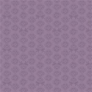 Lewis & Irene Presents Cassandra Connolly Sound Of The Sea Collection Concelaed Crab Sky Mauve Fabric 0.5m