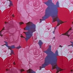 House of Alistair Magenta Rose Crepe Fabric. Sold by the Metre
