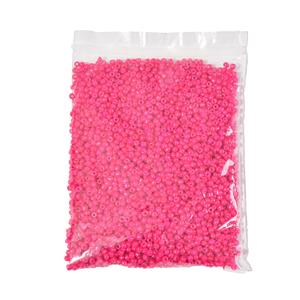 3mm Dark Pink Seed Beads, 100g Bag