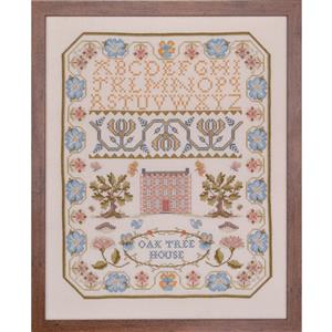 The Cross Stitch Guild Oak House Sampler on Aida - Exclusive to Sewing Street