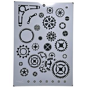 The Cogs are Turning A4 Stencil