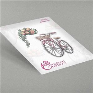 Carnation Crafts Bicycle and Blooms Die Set