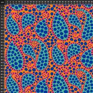 Kaffe Fassett Collective Paisley Dot Orange Fabric 0.5m