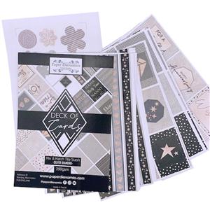 Deck of Cards Silver Diamonds - Silver and Gold  A5 24 sheets 250gsm