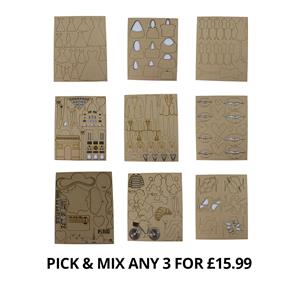 Bert & Gert's Embellishment Boards - Pick & Mix Any 3 for £15.99. Saving £3.51