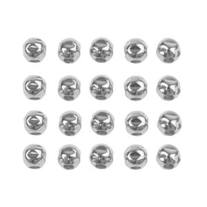 JM Essential 925 Sterling Silver Hammered Spacer Beads, Approx 3mm, 20pcs