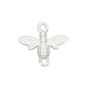 925 Sterling Silver Bee Connector Approx 18x16mm (Pack of 1)