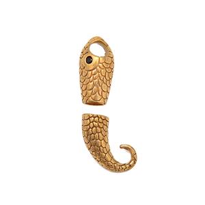 Copper Plated Base Metal Snakes Head/ Tail Clasp