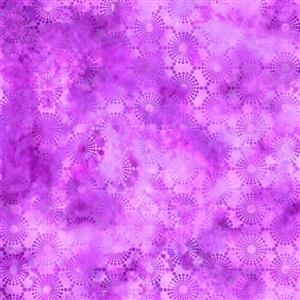 Jason Yenter Elysian Collection Circles Purple Fabric 0.5m