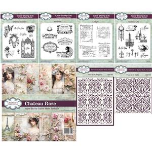 Chateau Garden Collection - I Want It All Bundle… 31 Stamps, 2 stencils & 24 Sheet Paper Pad
