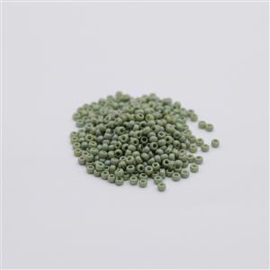 Miyuki Frost Opaque Glaze Rainbow Kiwi 11/0 Seed Beads (8.5G)