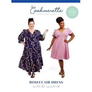 Cashmerette Roseclair Dress Pattern Size 12 - 32 
