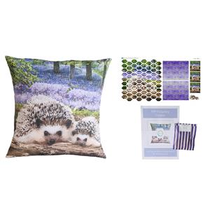 Jenny Jackson EPP Hedgehog Cushion Kit: Pattern, Paper Pieces & Fabric Panel