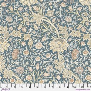 William Morris Emery Walker’s House Collection Trent Webbsblue Fabric 0.5m 