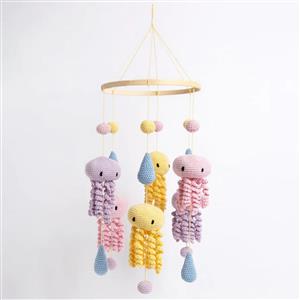 Wool Couture Jellyfish Baby Mobile Crochet Kit With Free Crochet Hook Worth £4