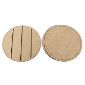 MDF 2 Layer Circle Plaques - Pack of 2