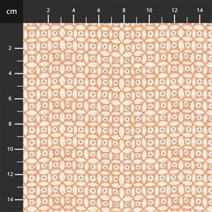 Anni Downs Simply Be Collection Leaf & Berry Orange Fabric 0.5m