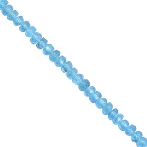 15cts Neon Apatite Faceted Rondelle Approx 2x1 to 3x2mm, 20cm Strand