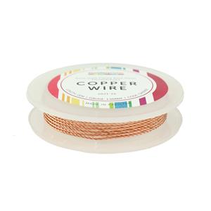 1mm Rose Gold Plated Base Metal Twisted/Rope Wire, 1m