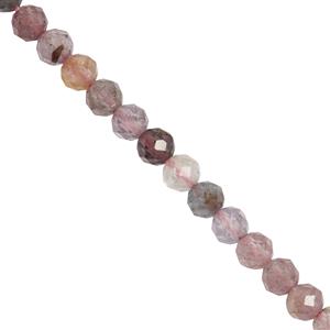 46cts Mogok Burmese Multi Spinel Faceted Rounds Approx 4mm 29cm Strand