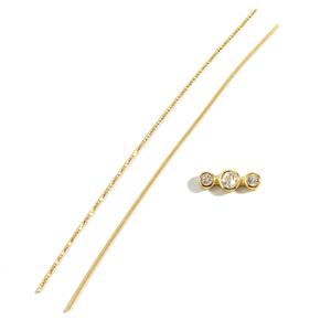 Gold Plated 925 Sterling Silver Textured Wire & Plain Wire, Approx 1.5mm, and Gold Plated 925 Sterling Silver Mount, Instructions By Carol Vickers