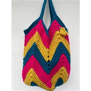 Adventures in Crafting Rainbow Zig Zag Bag Crochet Kit