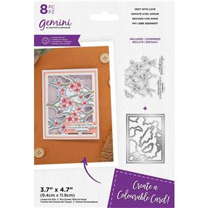 Gemini Colourable Create a Card Stamp & Die - Sent With Love