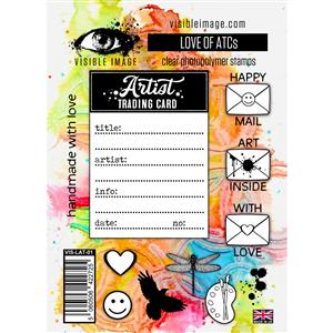 Visible Image Love of ATCs Stamp Set