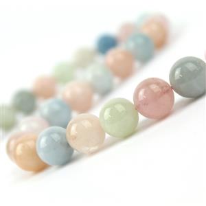 400cts Multi-Colour Beryl Plain Rounds Approx 12mm, 38cm