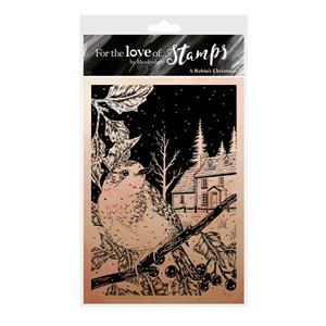 For the Love of Stamps - A Robin's Christmas A6 stamp set - Contains 1 stamp.  