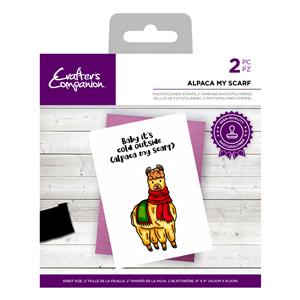 CC - Photopolymer Stamp - Alpaca my Scarf - 2PC