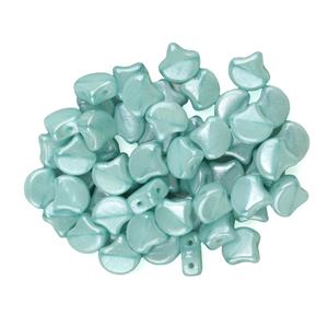 Ginko Silk Blue Opal White Lustre Beads, 7.5mm (22GM/TB)