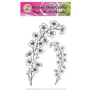 Honey Doo Crafts Forget Me Not Flourishes A6 Stamp Set