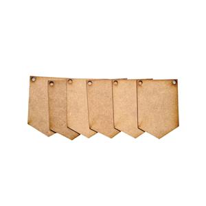Large MDF Bunting- Spearhead pack of 6