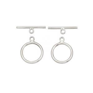925 Sterling Silver Lightweight Toggle Clasp Bundle (2pcs)