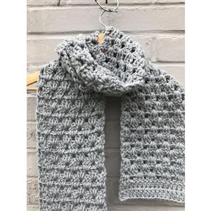 Adventures in Crafting Grey In Vogue Scarf Crochet Kit