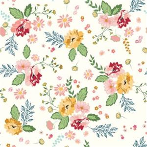 Riley Blake Melody Collection Floral Cloud Fabric 0.5m