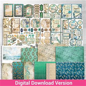 Digital Download Collection - Shabby Chic Mermaid Cardmaking