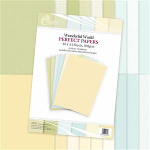 Carnation Crafts Wonderful World A4 Perfect Papers 300gsm 48 sheets
