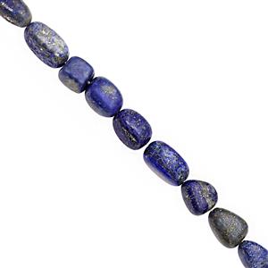 165cts Lapis Lazuli Smooth Tumble Approx 6x5 to 14x8mm, 38cm Strand