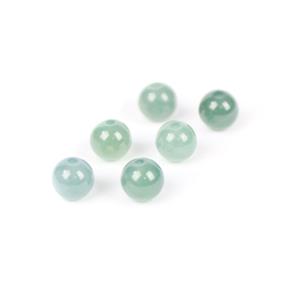 Guatemalan Jadeite Plain Rounds Approx 5mm, Pack of 6