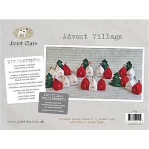 Janet Clare Advent Village Kit - Instructions, Fabrics & Trims