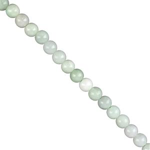100cts Type A Jadeite Plain Rounds, Approx 6mm, 38cm Strand