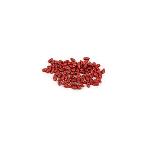 Czech DropDuo Lava Red Beads, 3x6mm (100pcs)